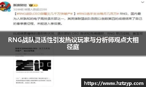RNG战队灵活性引发热议玩家与分析师观点大相径庭